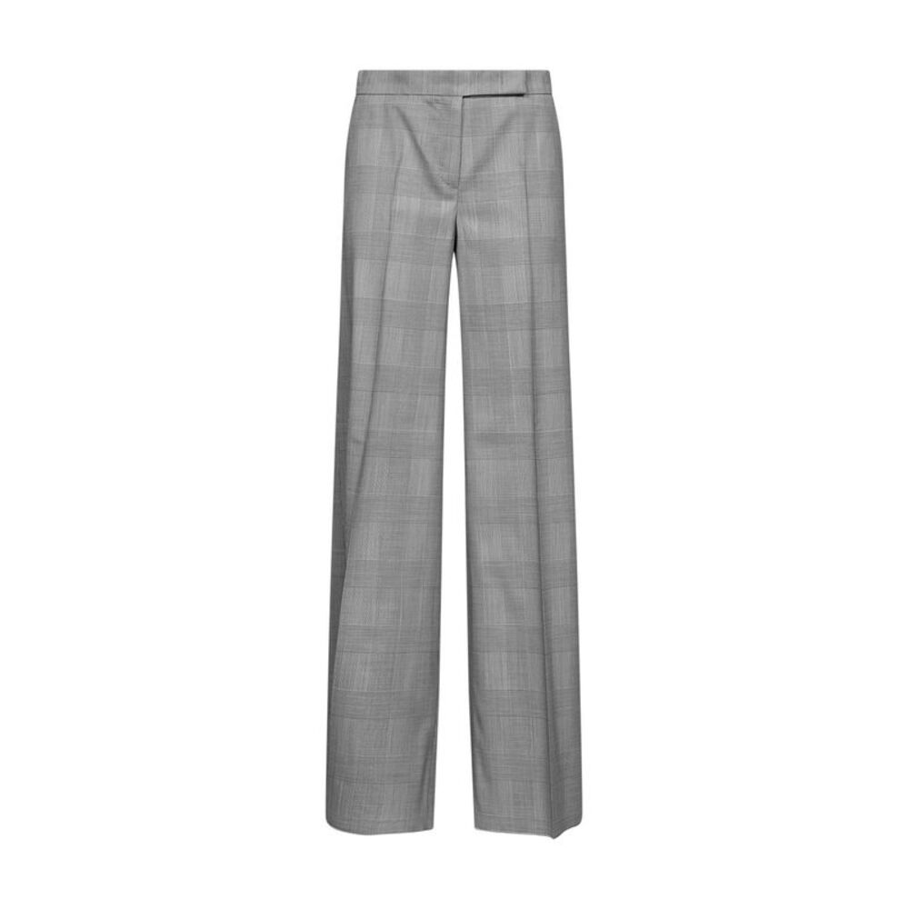 Max Mara Women Grey Glen Plaid Wool Mxmnetto Trousers